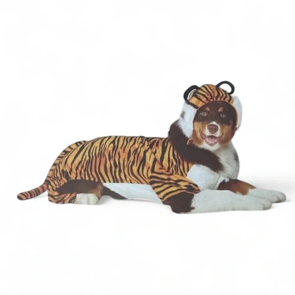 Hyde & EEK 2‎ Piece Tiger Dog Halloween Costume Large